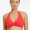 Jets et D DD Twist Front Bikini Top - Cherry Outlet