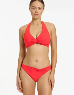 Jets et D DD Twist Front Bikini Top - Cherry Outlet