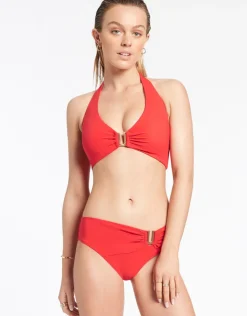 Jets et D DD U Trim Halter Bikini Top - Cherry Clearance