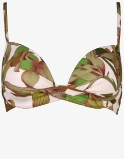 Maryan Mehlhorn Journey Moulded Underwired Bikini Top - Cream Reed Discount