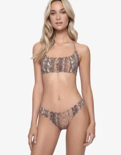 PQ Swim KaaReversible Seamless Wave Bikini Top - Animal Online