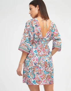 Nuria Ferrer Laia Gathered Beach Dress Sale