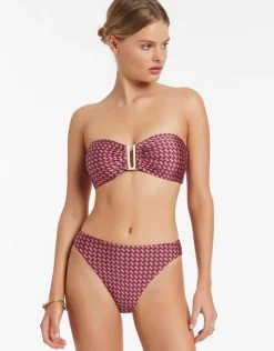 Jets Lalita Bandeau Bikini Top - Orchid Online