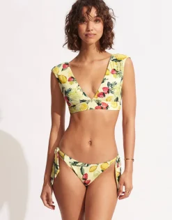 Seafolly Lemoncello Cap Sleeve Bikini Top - Lemoncello Outlet