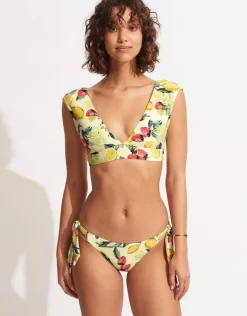 Seafolly Lemoncello Tie Side Bikini Pant - Lemoncello Outlet