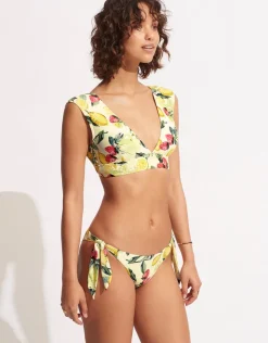 Seafolly Lemoncello Tie Side Bikini Pant - Lemoncello Outlet