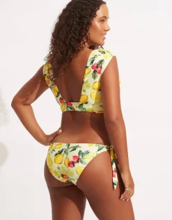 Seafolly Lemoncello Tie Side Bikini Pant - Lemoncello Outlet