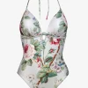 Maryan Mehlhorn Liaison Halterneck Swimsuit - Silver Rose Best