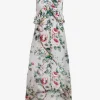 Maryan Mehlhorn Liaison Maxi Dress - Silver Rose New
