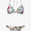 Maryan Mehlhorn Liaison Triangle Bikini Set - Silver Rose Outlet