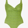Tessy Lima Wrap Front Swimsuit - Lime New