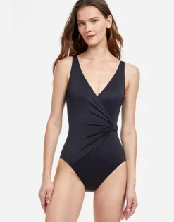 Gottex Liv Wrap Swimsuit - Black New