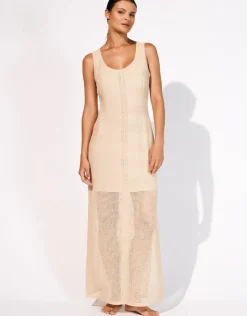 Maryan Mehlhorn Long Dress - Desert Sand New