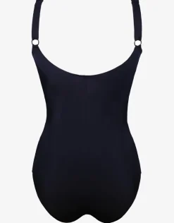 Halocline Lucille Longer Length Swimsuit - Black and Leopard Sale
