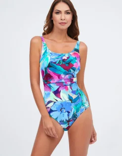 Nuria Ferrer Malena High Front Swimsuit - Turquoise Sale