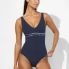 Lidea Marine Mindset Underwired V Neck Swimsuit - Skipper Blue Fashion