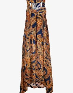 Maryan Mehlhorn Memory Maxi Dress - Sunset Navy Hot