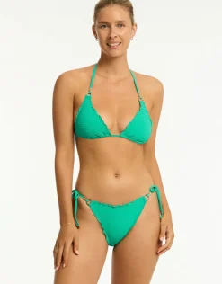 Sea Level Messina Tie Side Bikini Pant - Evergreen New
