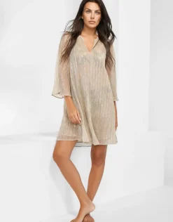 Maryan Mehlhorn Metallic Tunic - Gold Hot