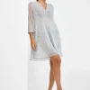 Maryan Mehlhorn Metallic Tunic - Silver Clearance