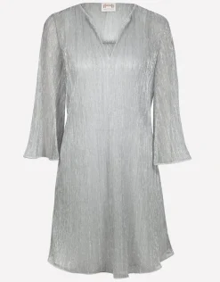 Maryan Mehlhorn Metallic Tunic - Silver Clearance