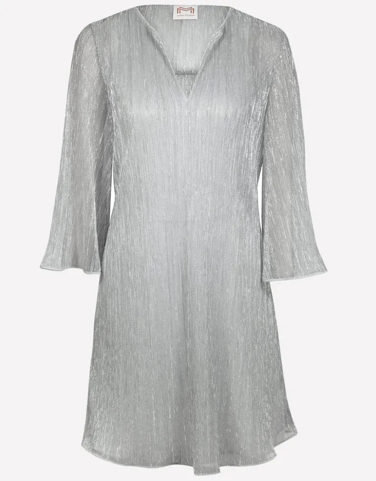 Maryan Mehlhorn Metallic Tunic - Silver Clearance