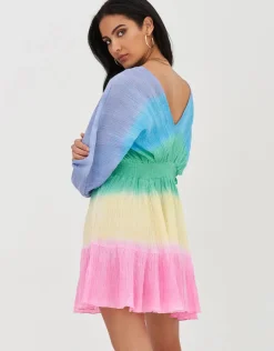 Pitusa Mini Crinkle Clara Dress - Brights Outlet