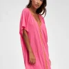 Pitusa Mini Pima Abaya Dress - Hot Pink Best