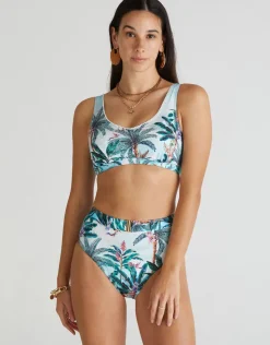 Aqua Blu Muse Marilyn High Waist Bikini Pant - Multi Fashion