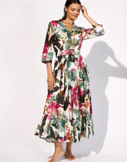 Maryan Mehlhorn Mystic Maxi Shirt Dress - Noble Exotic Fashion