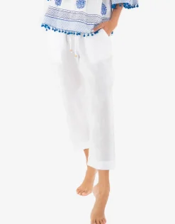 Iconique Naomi Beach Trousers - White Sale