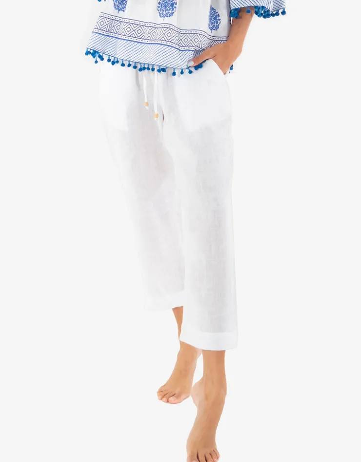 Iconique Naomi Beach Trousers - White Sale