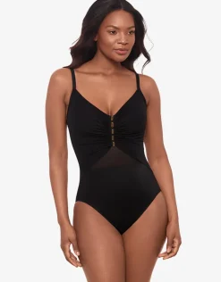 Miraclesuit Network News Mariposa Swimsuit - Black Fashion