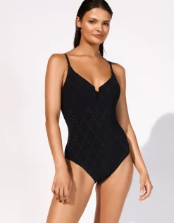 Maryan Mehlhorn Noircraft Moulded Swimsuit - Black Clearance