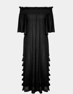 Watercult Off The Shoulder Dress - Black Sale