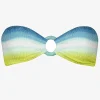 Watercult Ombre Flow Bandeau Bikini Top - Aqua Shades Hot