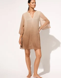 Maryan Mehlhorn Ombre Metallic Tunic - Earth Gradient Fashion