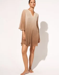 Maryan Mehlhorn Ombre Metallic Tunic - Earth Gradient Fashion