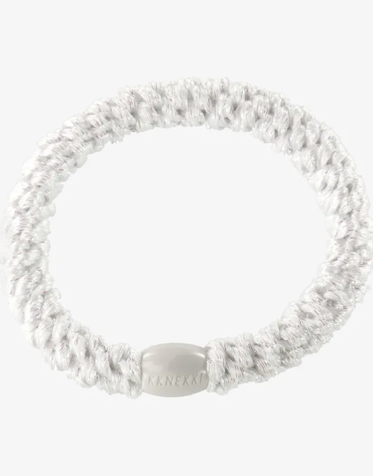 Kknekki Original Hair Tie - White Glitter Outlet