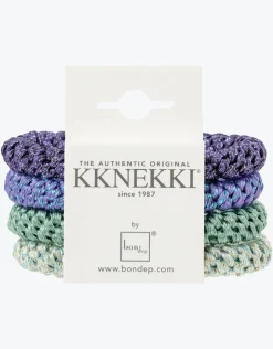 Kknekki Original Hair Tie Bundle - Green and Purple Glitter Outlet