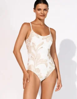 Maryan Mehlhorn Ornation Underwired Tank Swimsuit - Canvas Sand Clearance