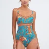 Nuria Ferrer Ornela V Neck Swimsuit - Multi Outlet
