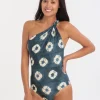 Lenny Niemeyer Padang One Shoulder Knot Maillot - Print Fashion