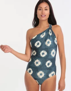 Lenny Niemeyer Padang One Shoulder Knot Maillot - Print Fashion