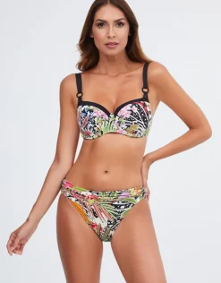 Nuria Ferrer Palm Underwired Balcony Bikini Top - Multi Outlet