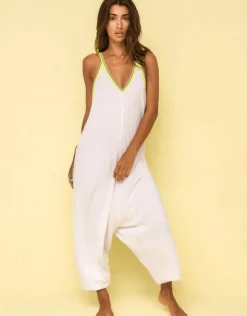 Pitusa Pima Jumpsuit - White Outlet