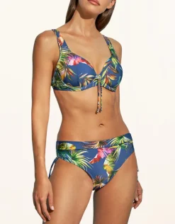 Lidea Plunge Moulded Underwired Bikini Top - Indigo Rainbow Best