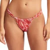 Seafolly Poolside Rio Bikini Pant - Pink Chintz Sale