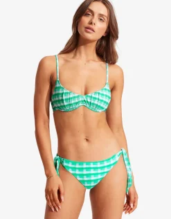 Seafolly Portofino Hipster Tie Side Bikini Pant - Jade Online