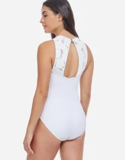 Gottex Profile Late Bloomer High Neck Swimsuit - White Discount